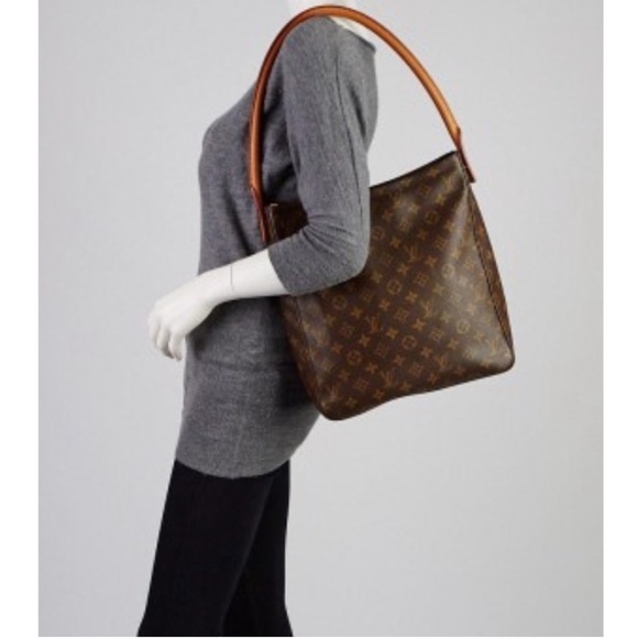 Louis Vuitton LV Monogram Looping GM Vachetta Leather Shoulder Tote Bag Purse - Picture 17 of 17